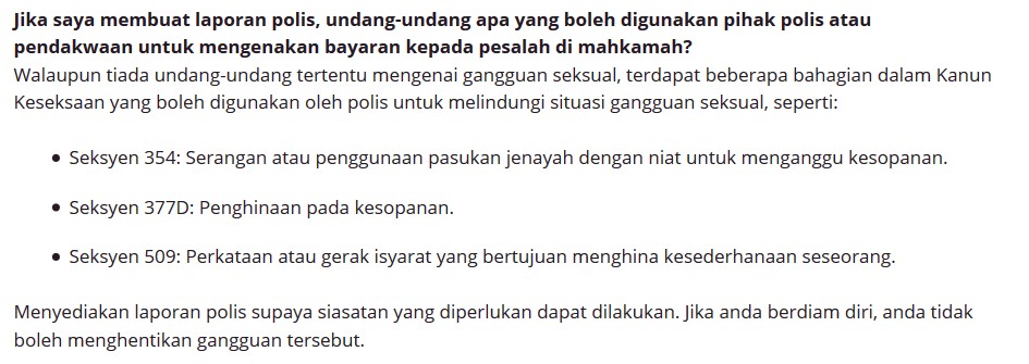 Laporan Polis di bawah Kanun Keseksaan