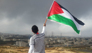 Man Palestine Flag Edited