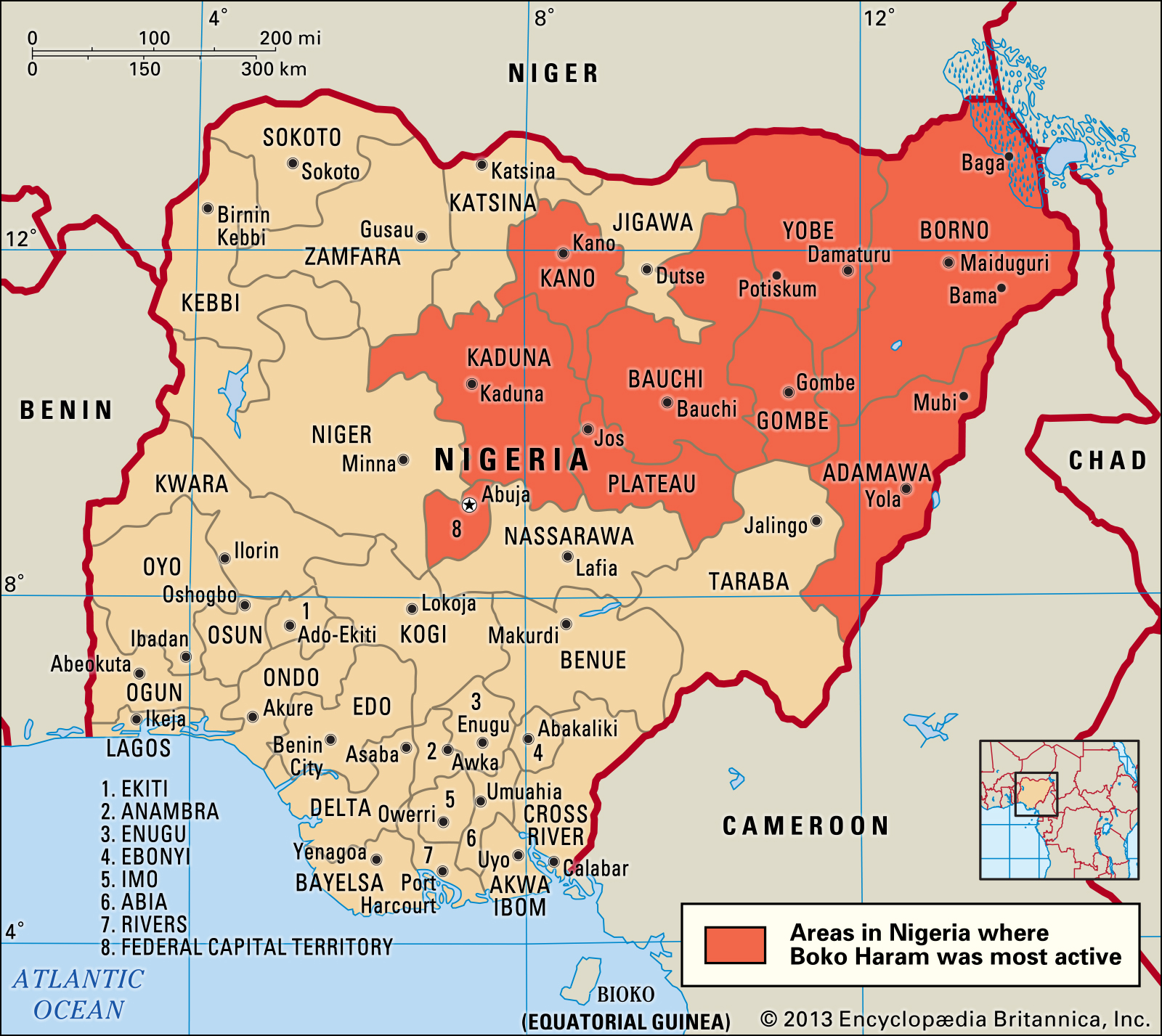 Kawasan Aktif Boko Haram