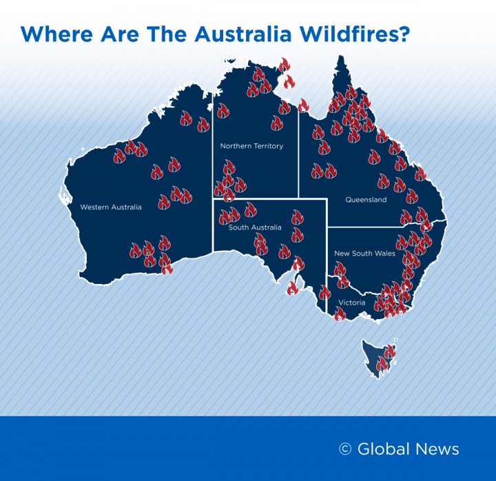 Peta Kebakaran Australia