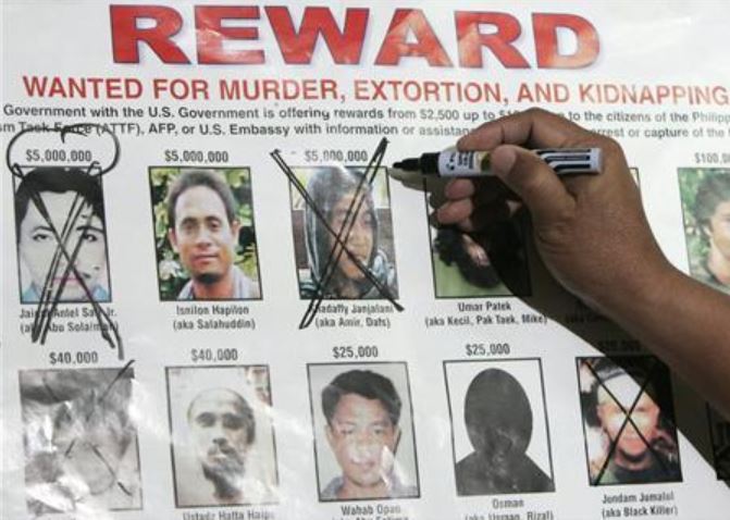 Reward Bounty Abu Sayyaf America