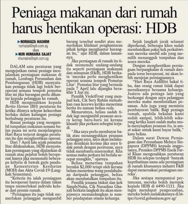 Berita Harian Singapura