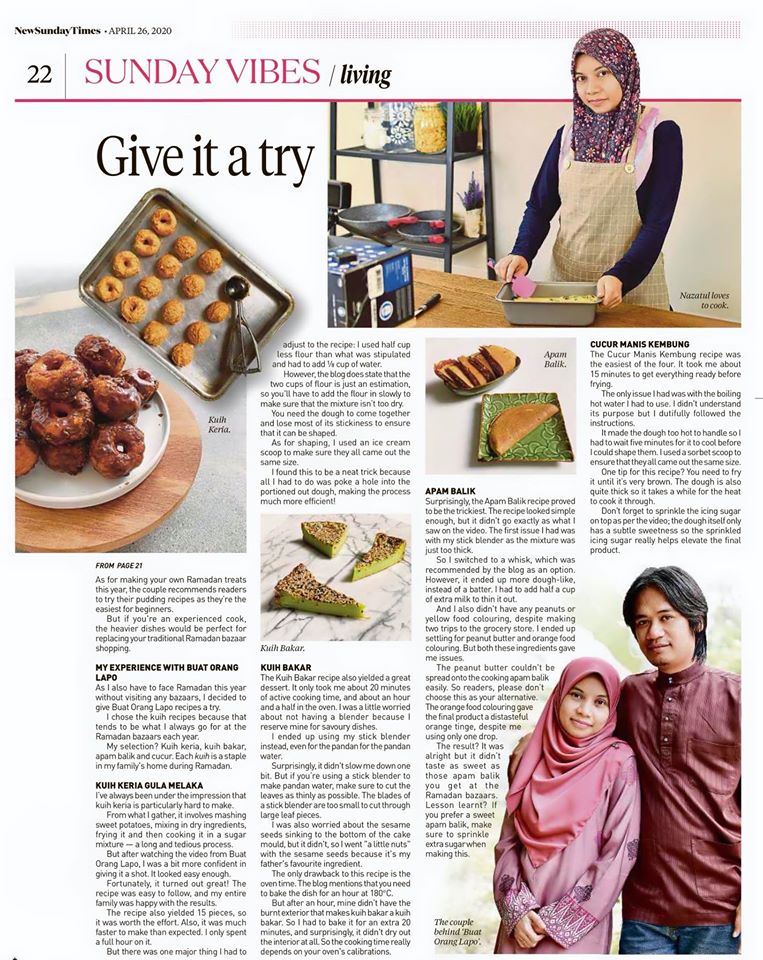New Sunday Times Nazatul Azman Buat Orang Lapo