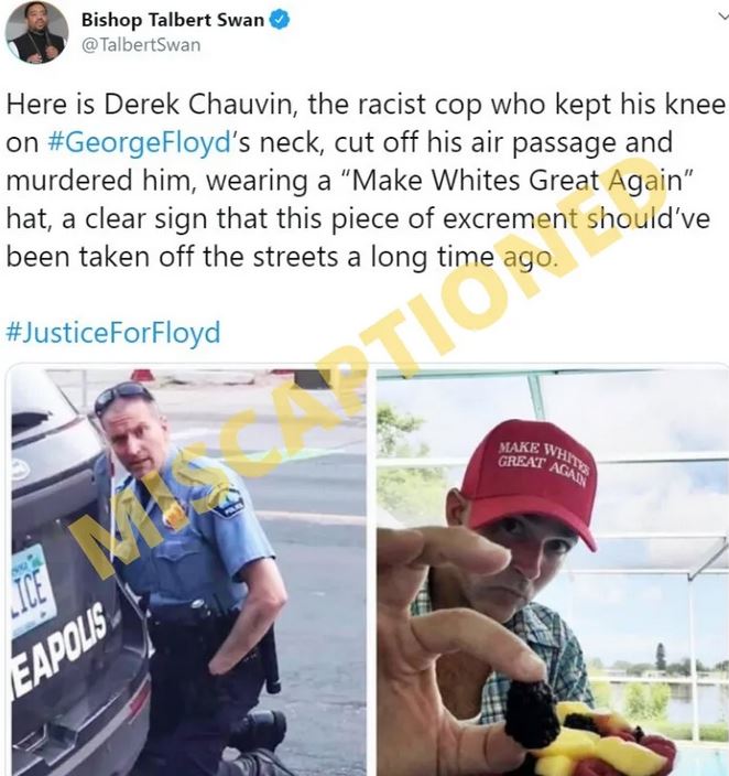 Fotoshop Derek Chauvin Tipu Maga