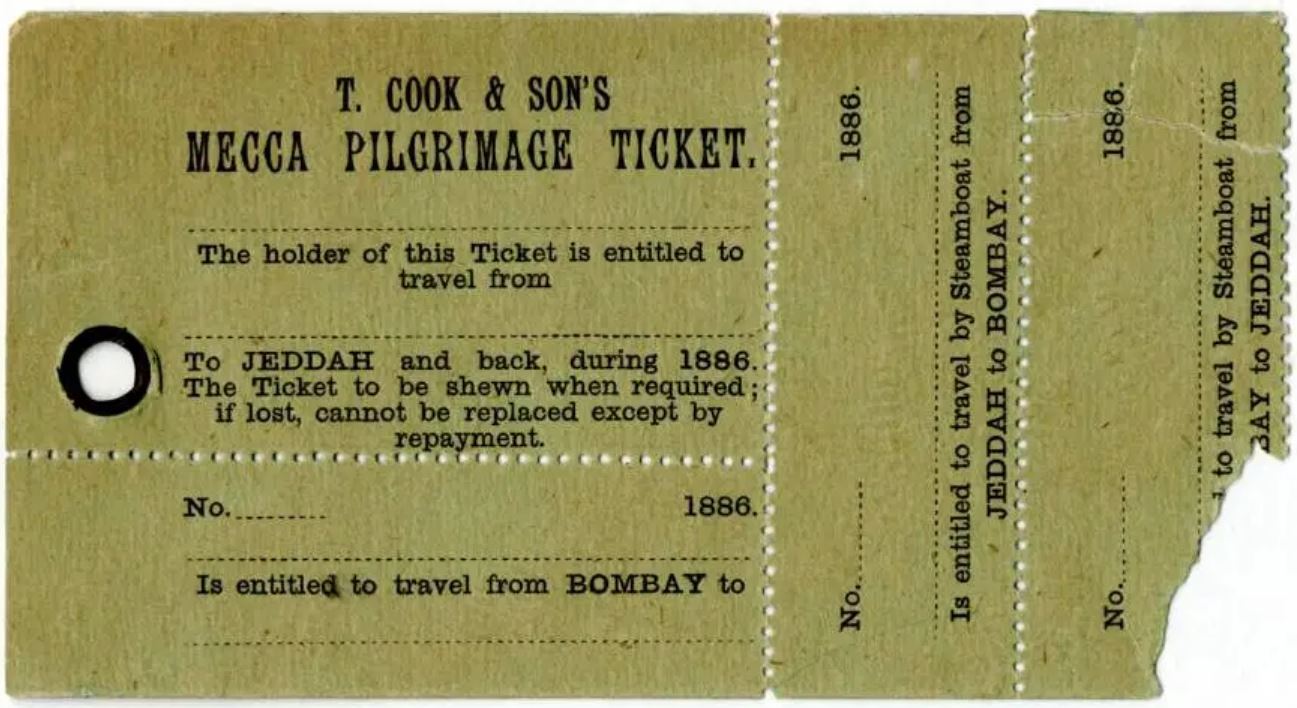 Tiket Haji Dari Bombay Mekah 1886