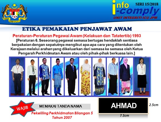 Etika Pemakaian Penjawat Awam