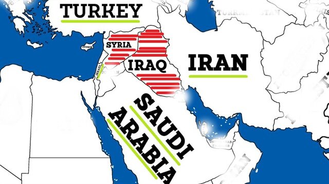 Map Iran Saudi Turki
