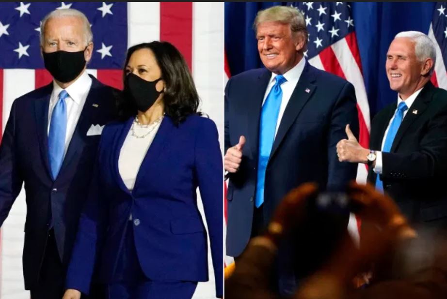 Biden Harris Trump Pence