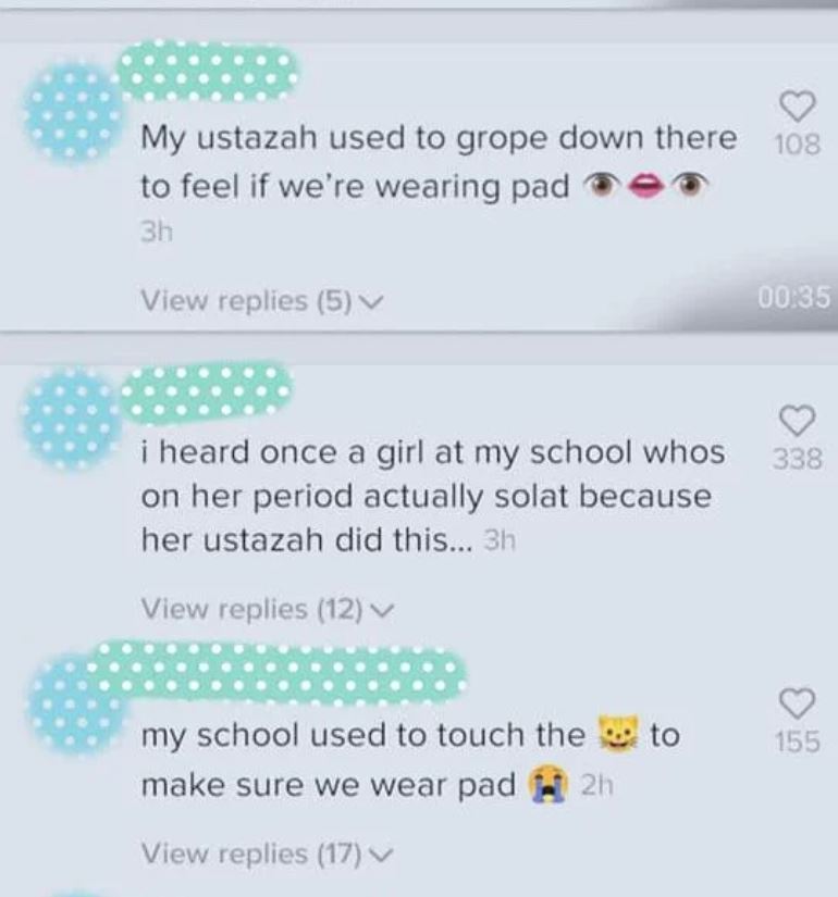 ustazah periksa kemaluan