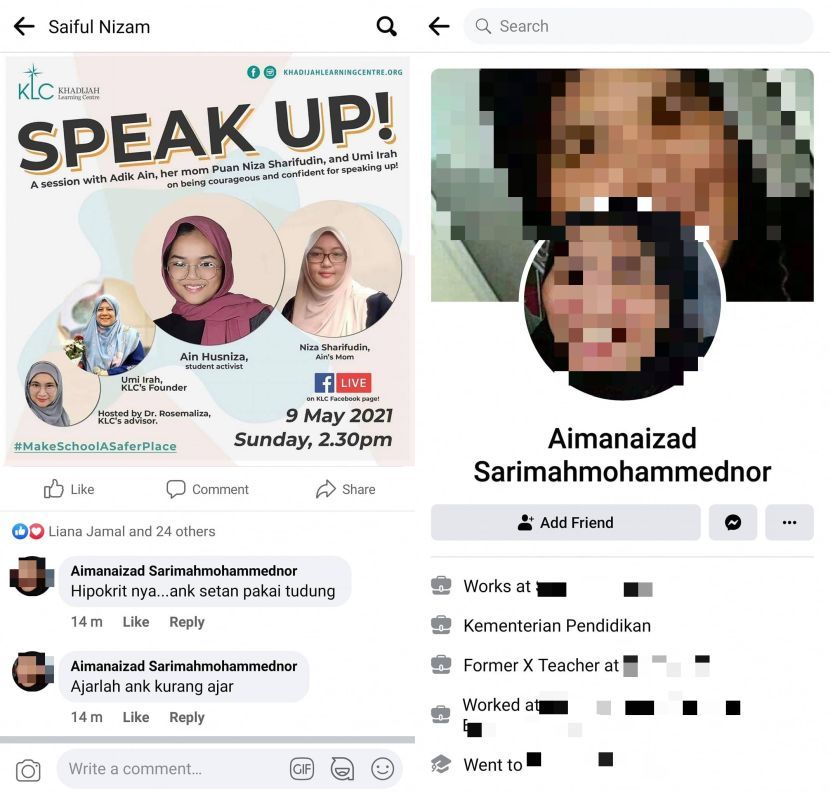pengetua anak setan ain husniza
