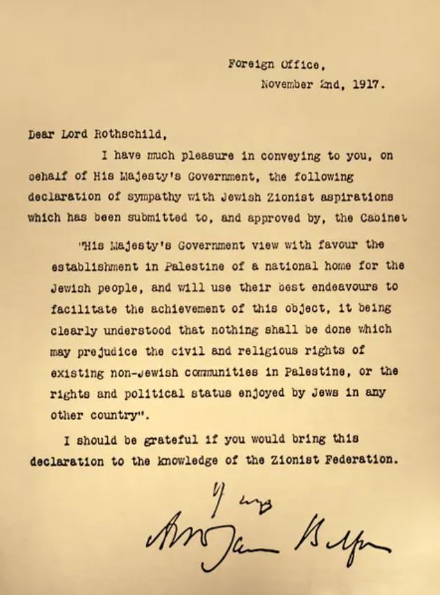 surat balfour