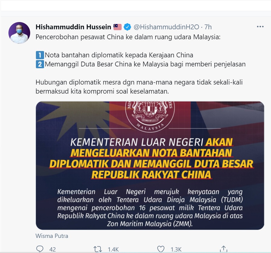hishammuddin tweet