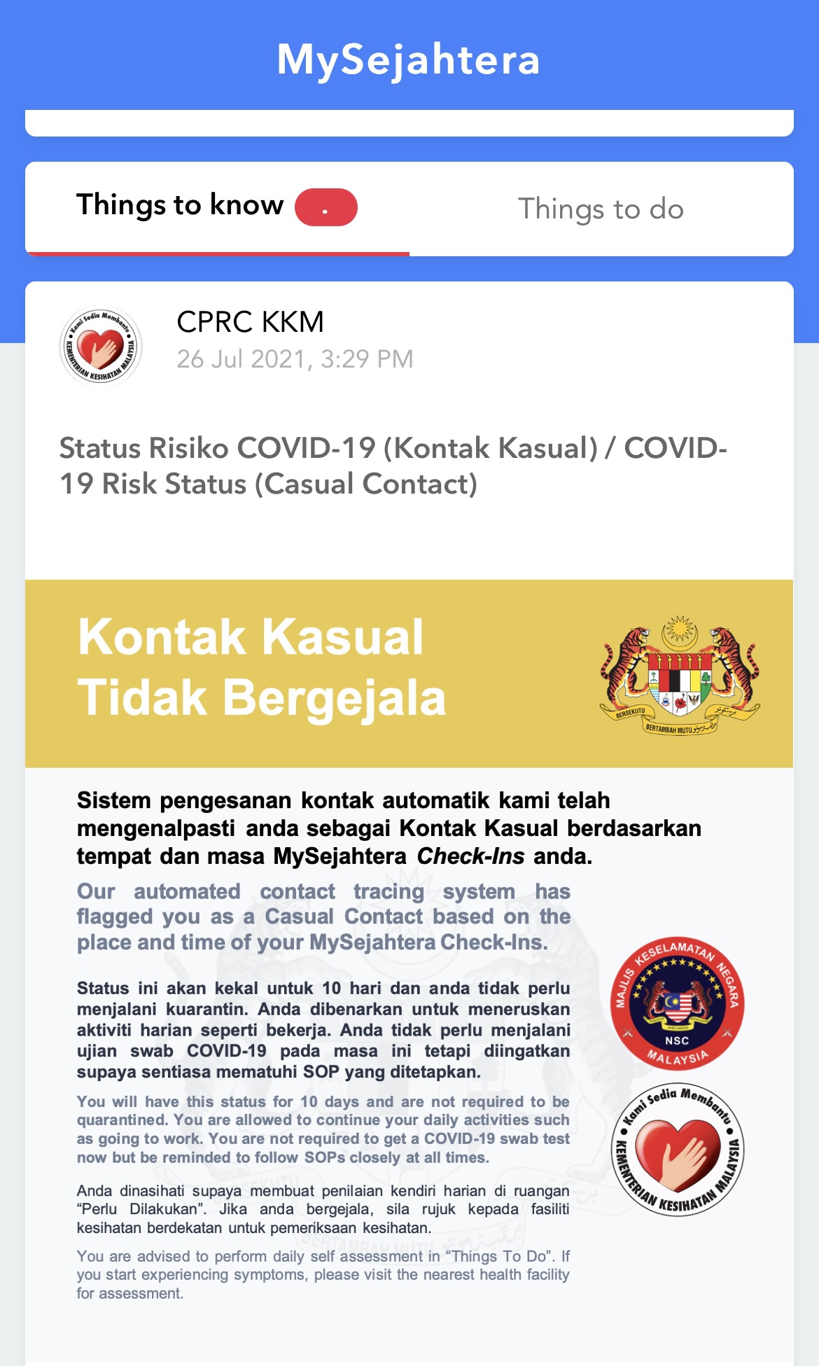 kontak kasual