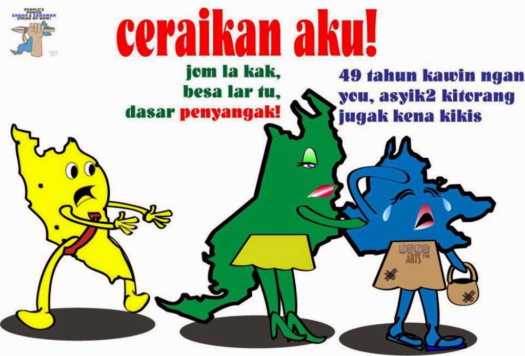 sabah sarawak mintak cerai talak 3 daripada malaya