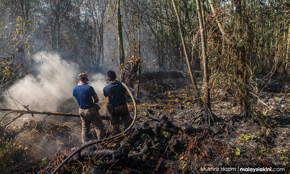 terbakar kuala langat sungai