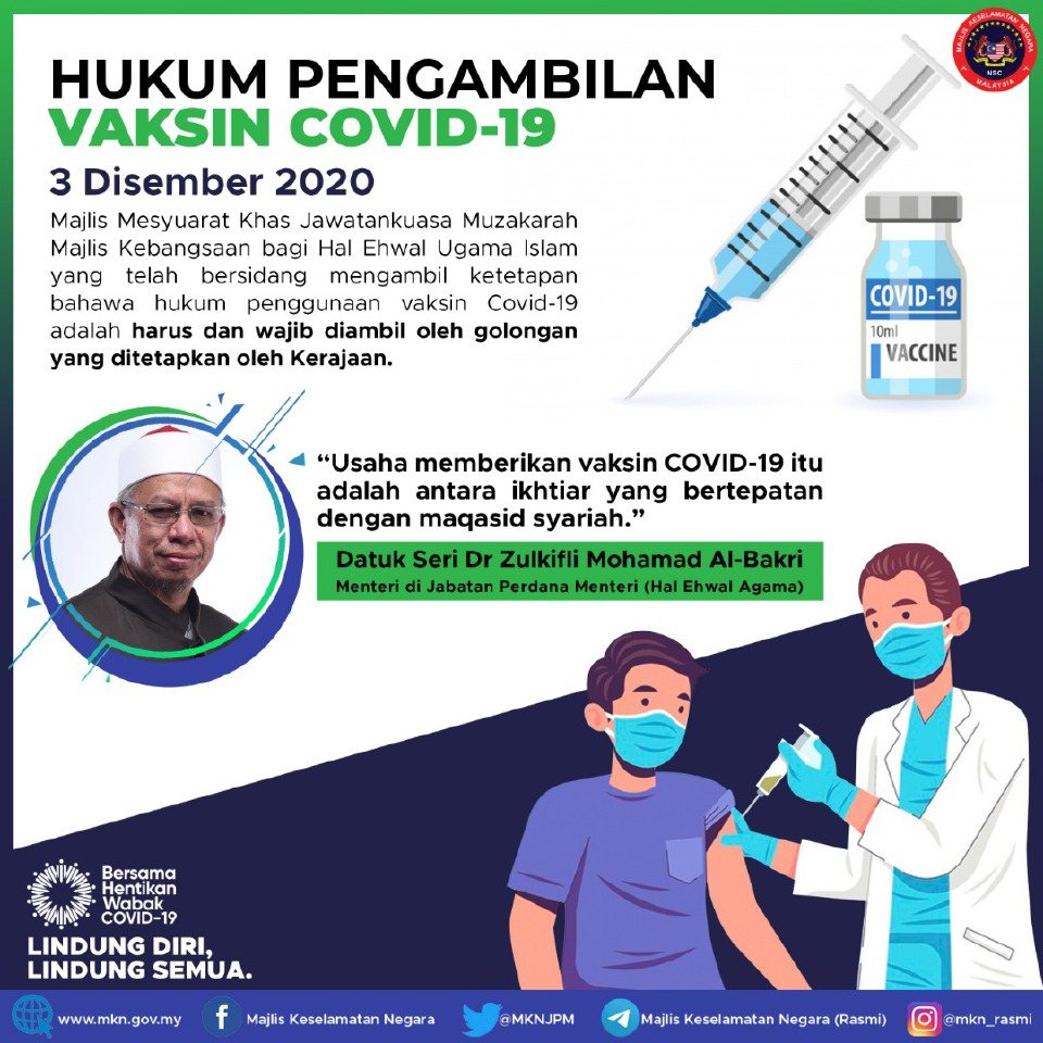 vaksin hukum harus wajib mufti