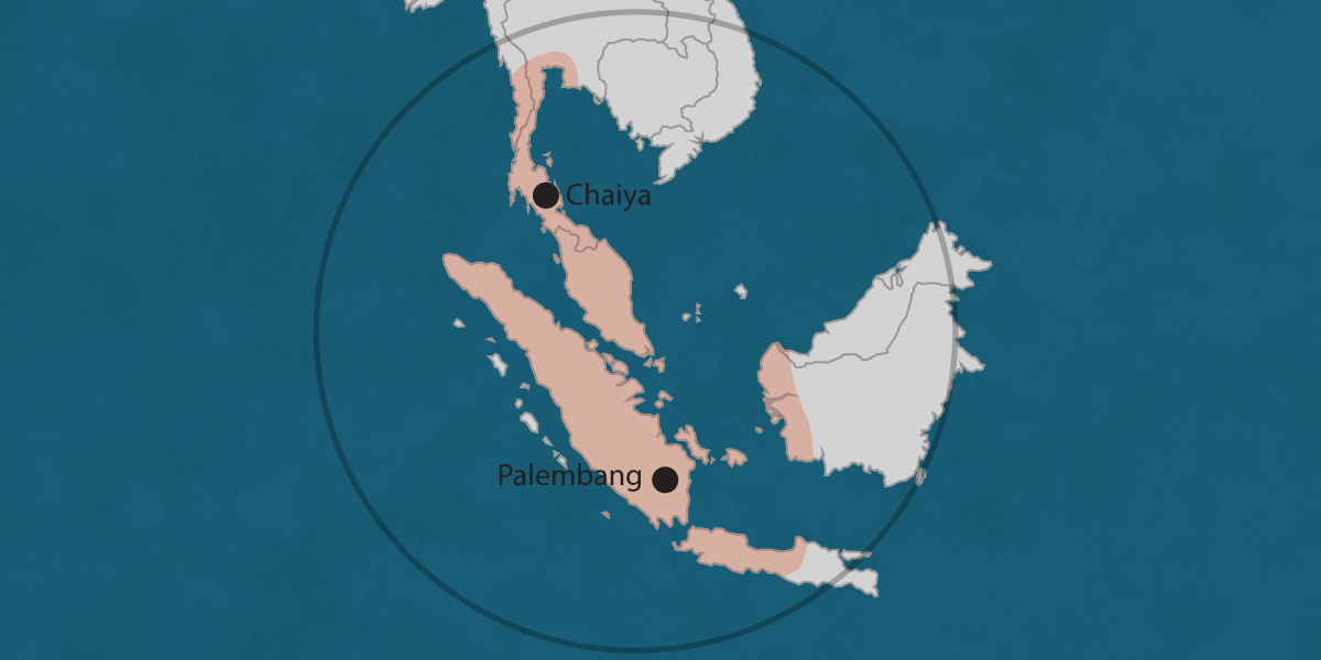 srivijaya map