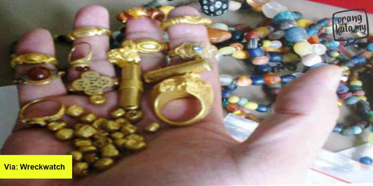 Nelayan jumpa emas dan harta karun Srivijaya, ni sebab kenapa banyak emas