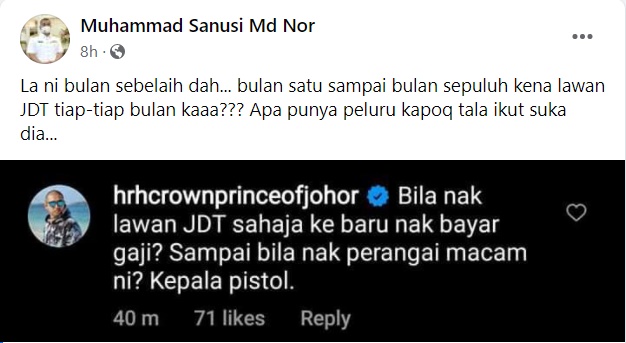 komen tmj kepala pistol