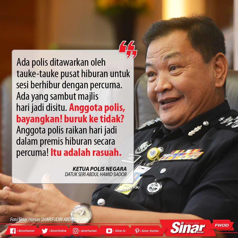 hamid bador rasuah polis es