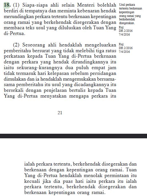 peraturan dewan rakyat