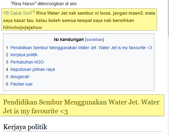 rina harun water jet edit wiki