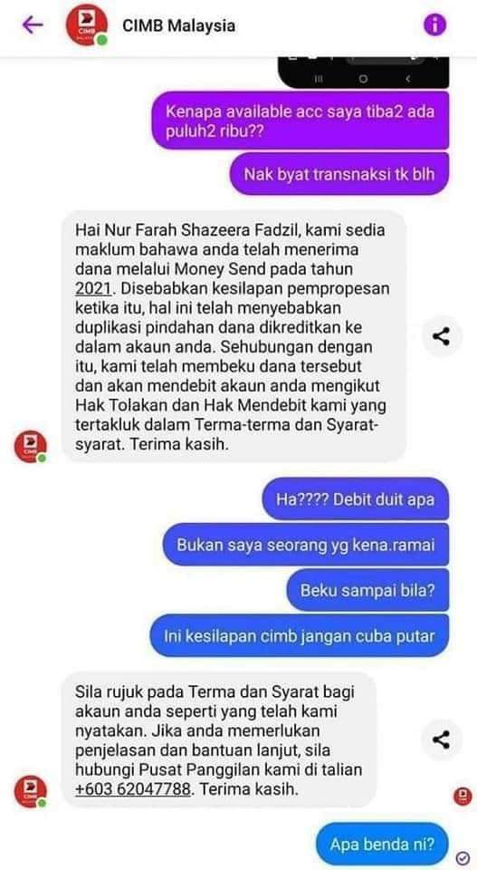 cimb hutang
