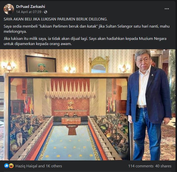 puadzarkashi lukisan parlimenmonyet