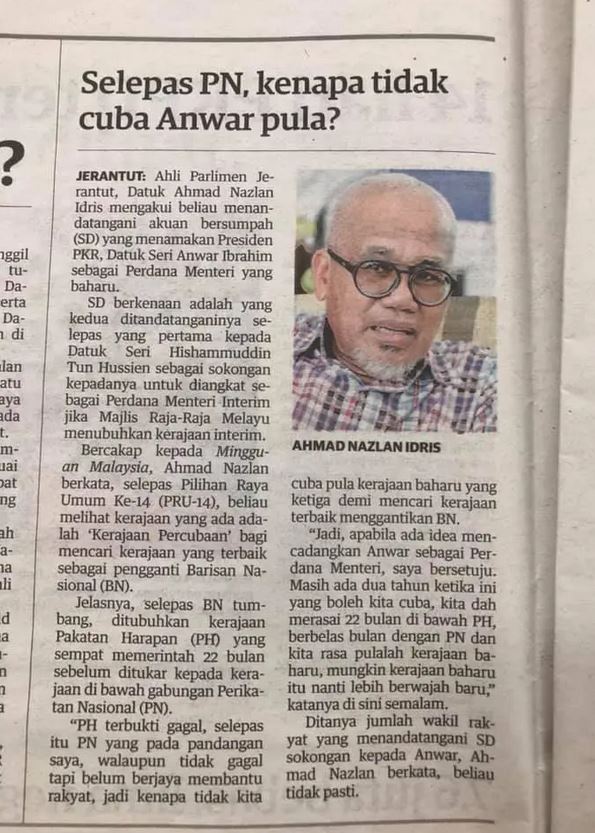 pn anwar kerajaan