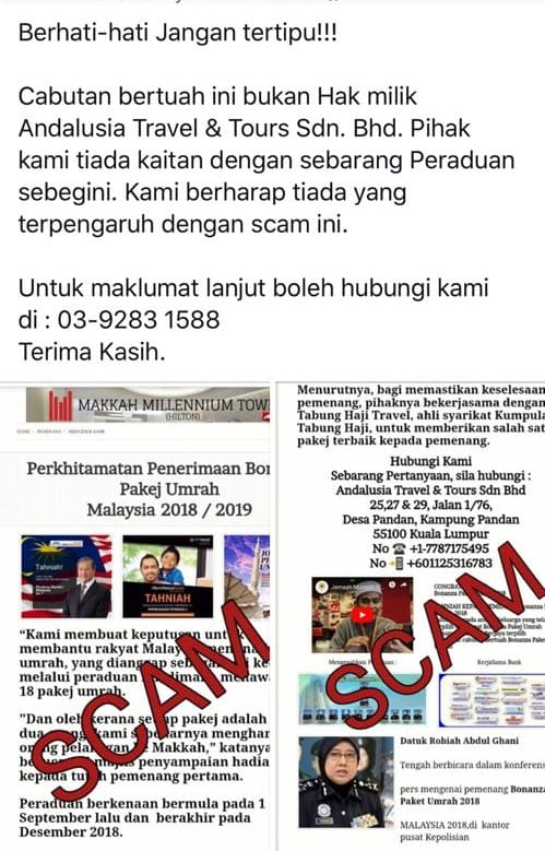 scam haji