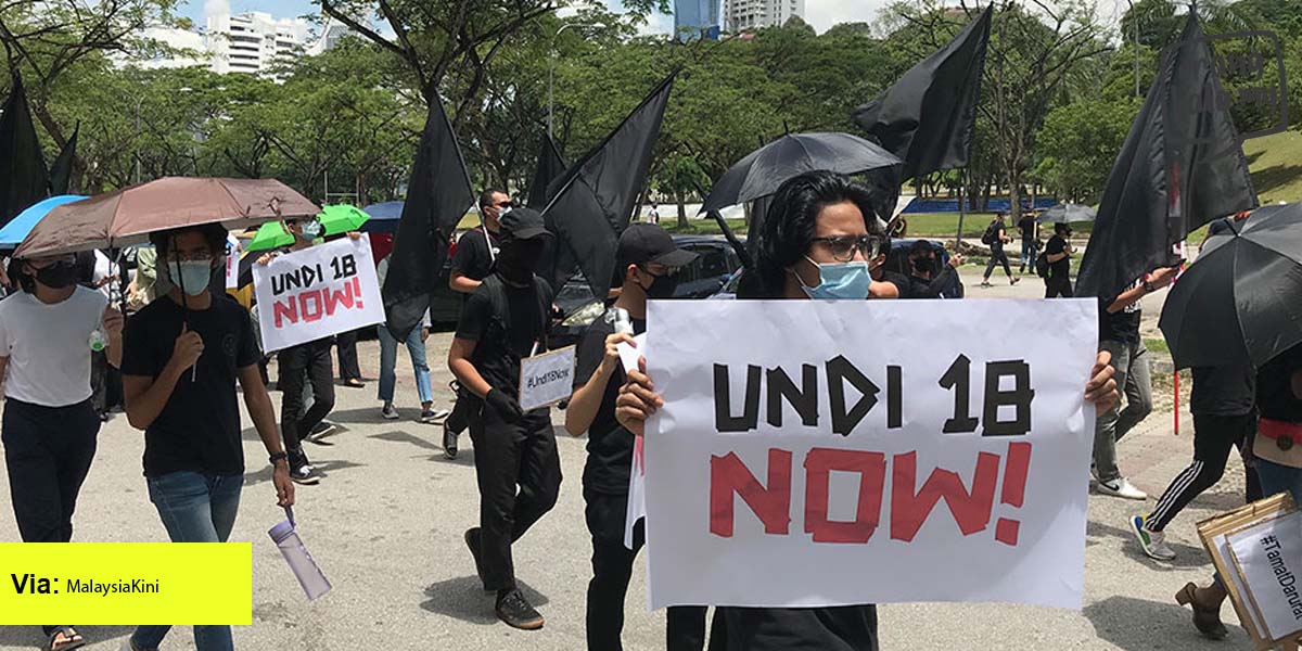 Gerakan UNDI18 di Malaysia yang perlu diketahui