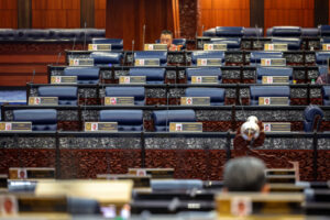 230309 parliament empty seats on opposition bloc bernama